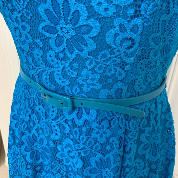 Maggy London Blue Lace Dress - Picture 8 of 12